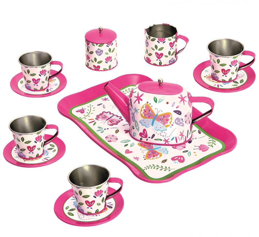 Bino Detský čajový set, ružový
